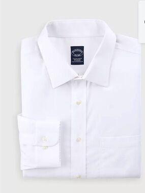 Men's White Dress Shirt - Classic Button-Down
